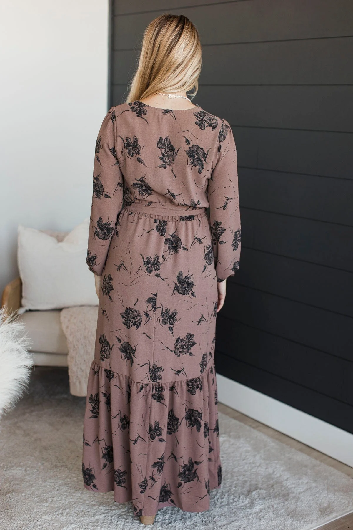 Say Something Sweet Maxi Dress- Dark Mocha - Image 7