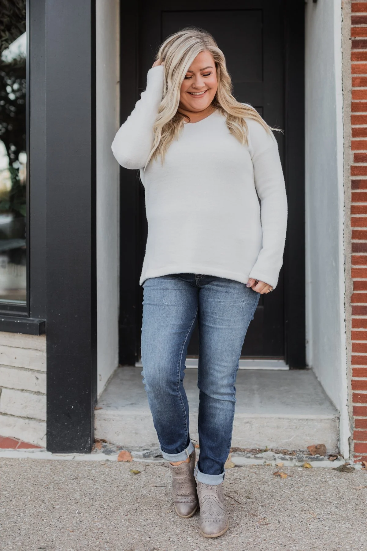 Say You Do Sweater- Off White - Image 5