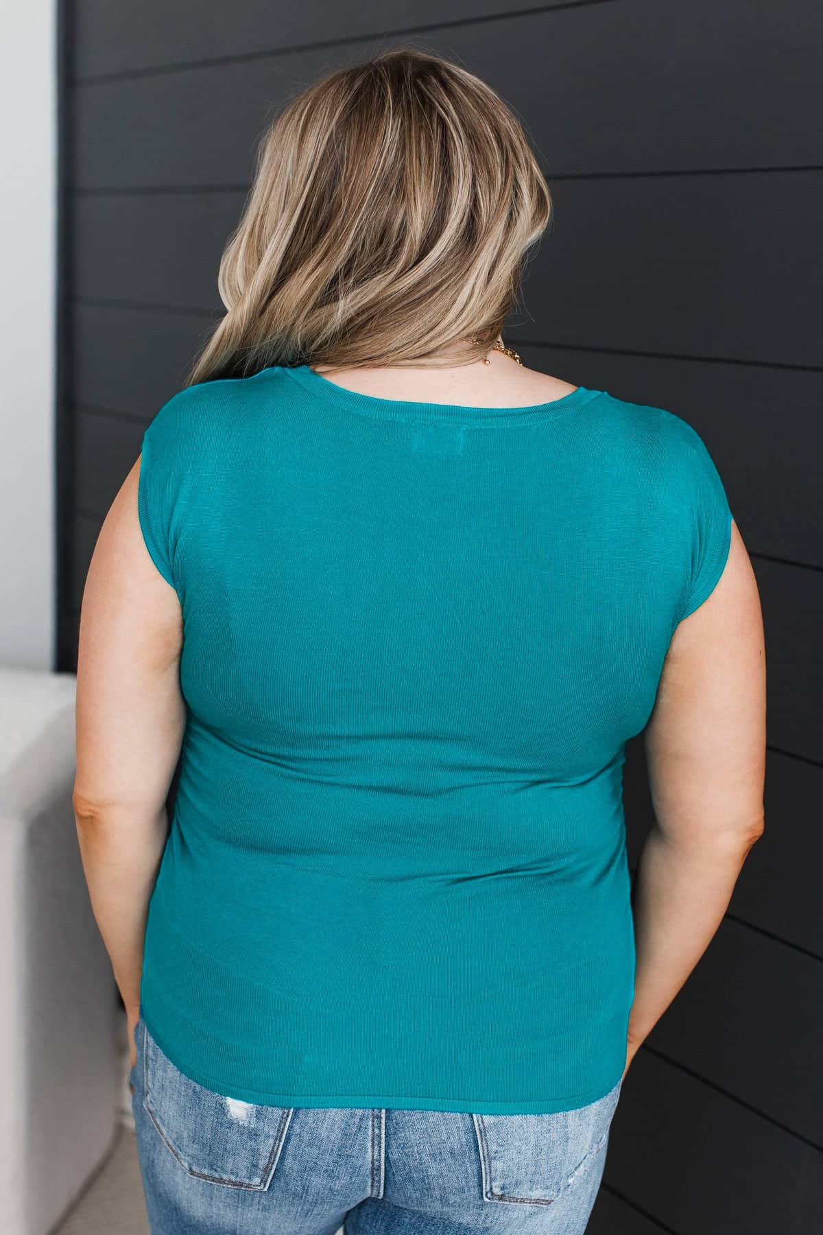 Searching For More Ruched Top- Deep Turquoise - Image 6