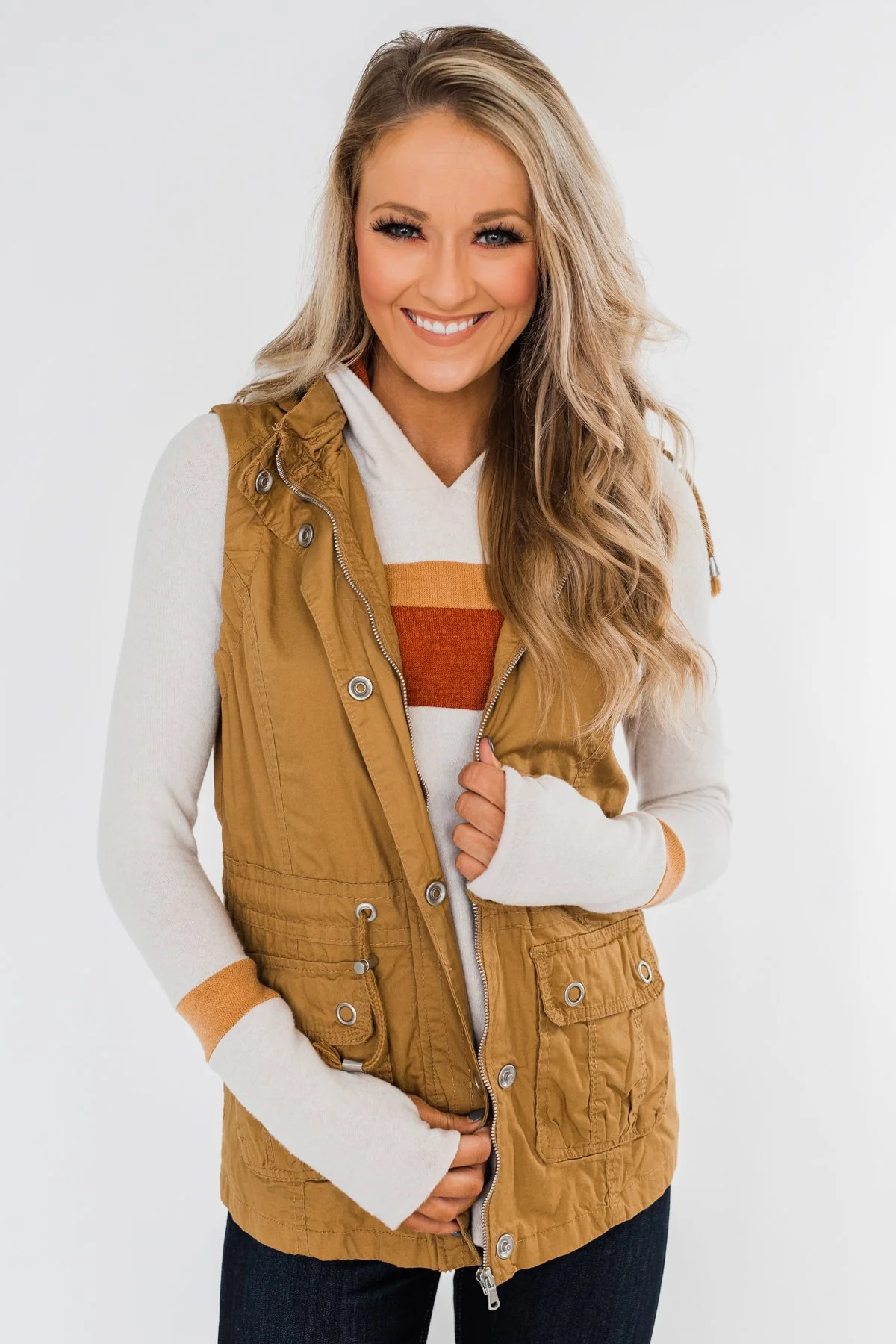 Season Essential Vest- Burnt Mustard - Image 3