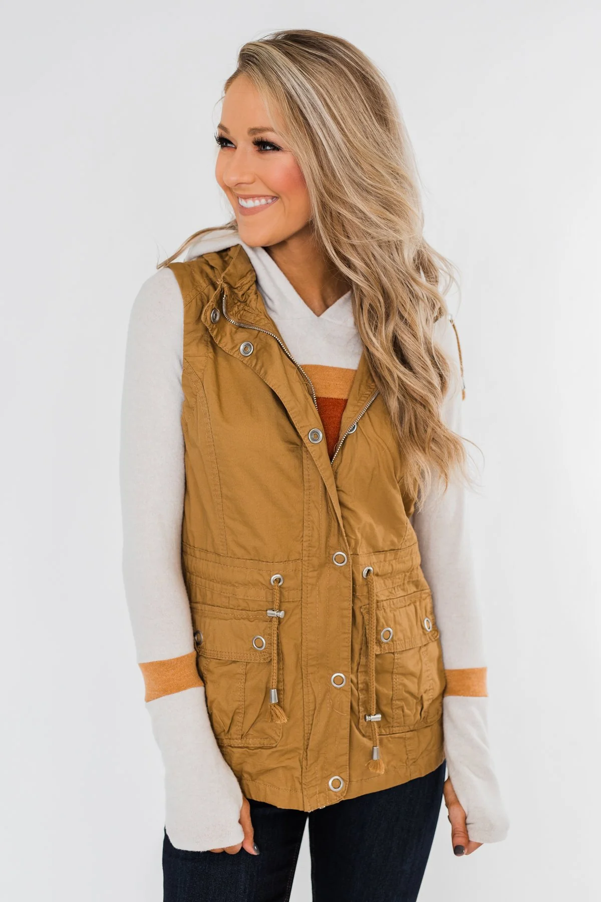 Season Essential Vest- Burnt Mustard - Image 5