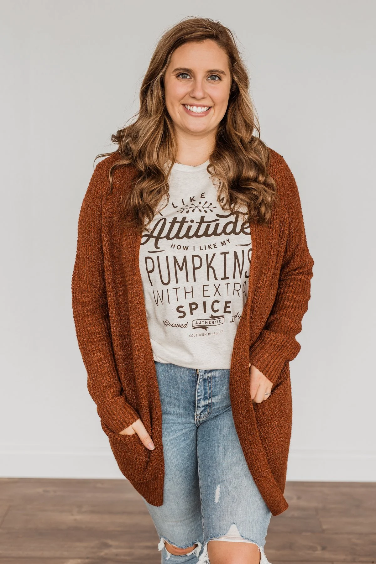 Season Of Change Knit Cardigan- Deep Rust - Image 12