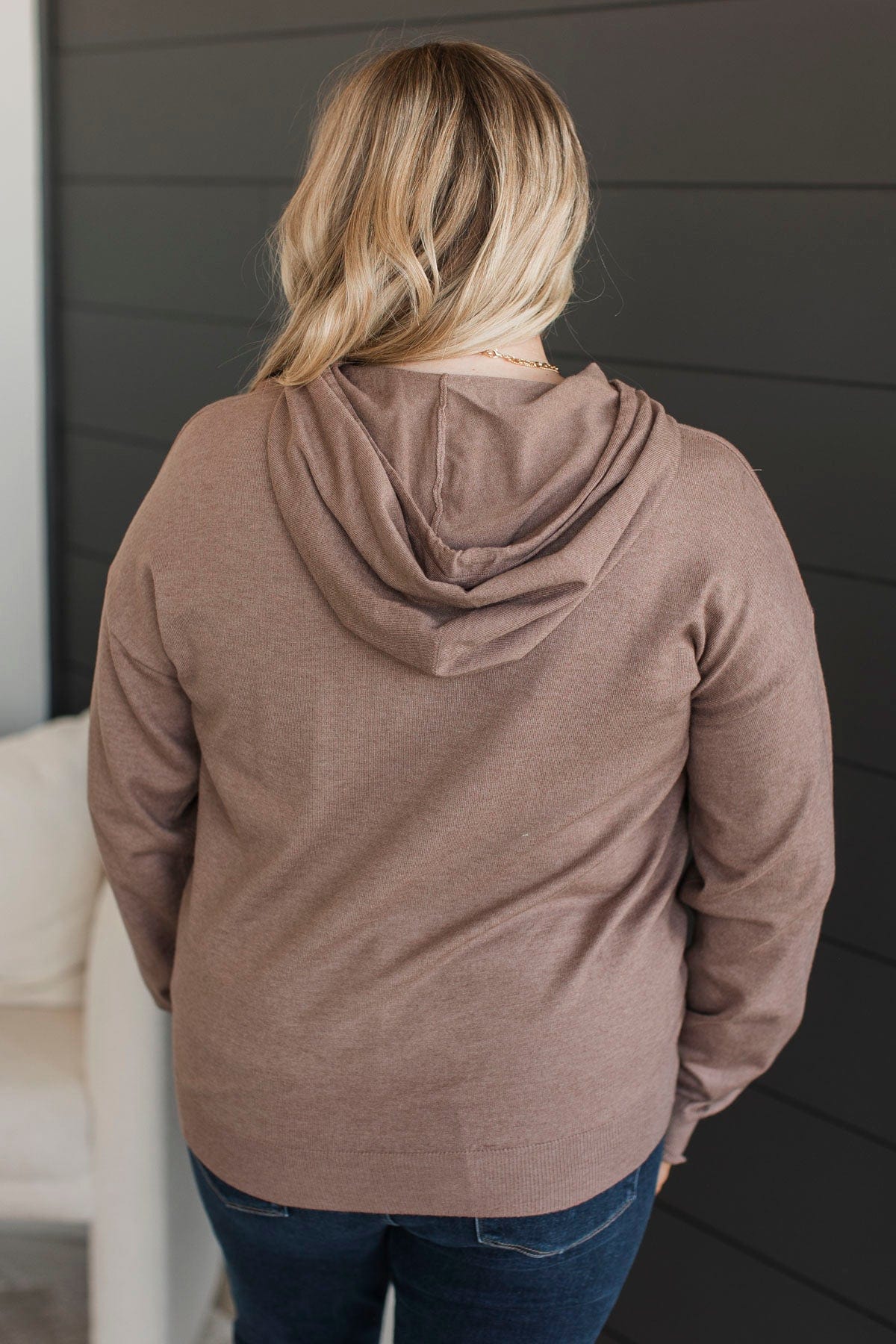 Second Chances Hooded Pullover Top- Mocha - Image 8