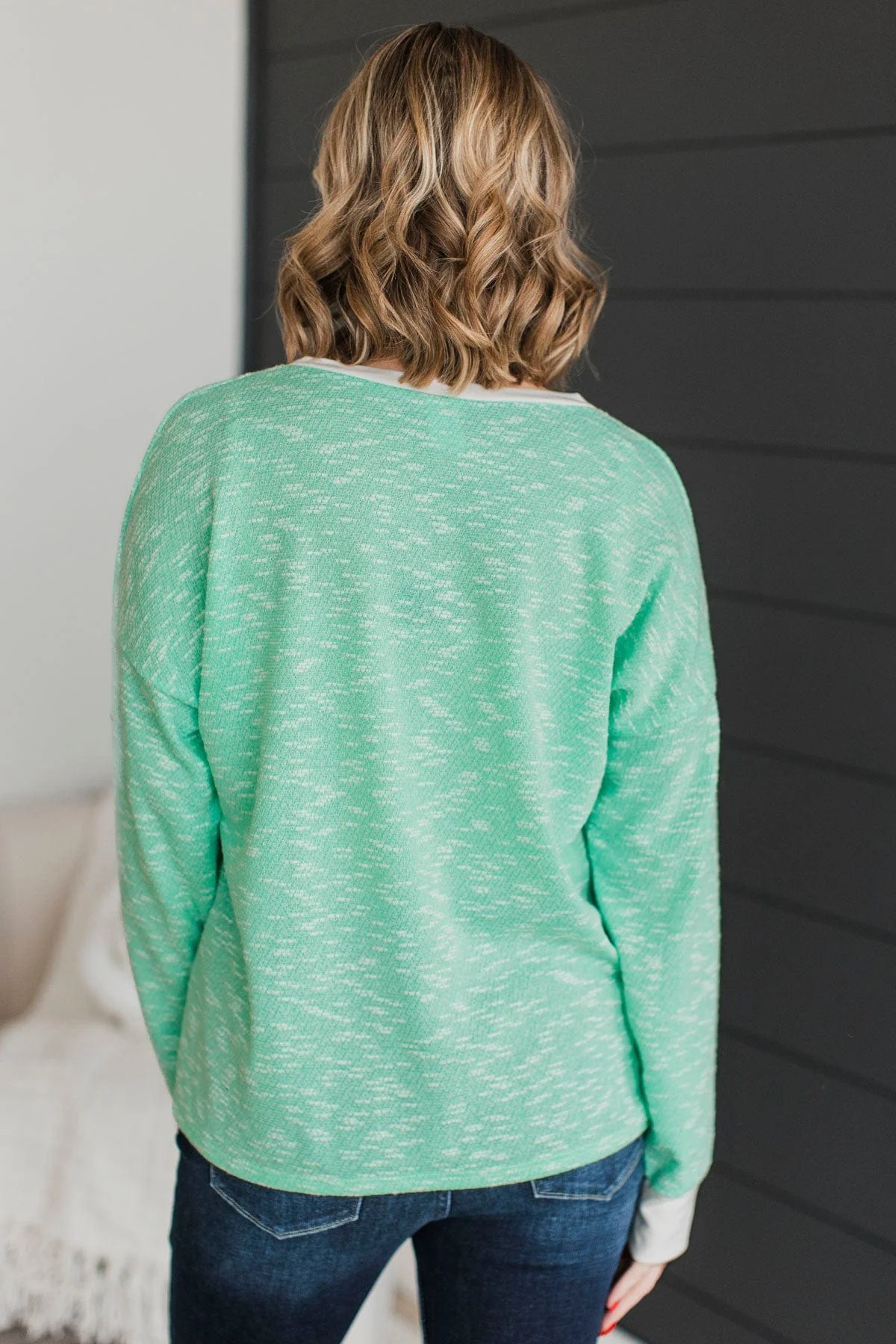Secret Obsession Knit Top- Mint - Image 7