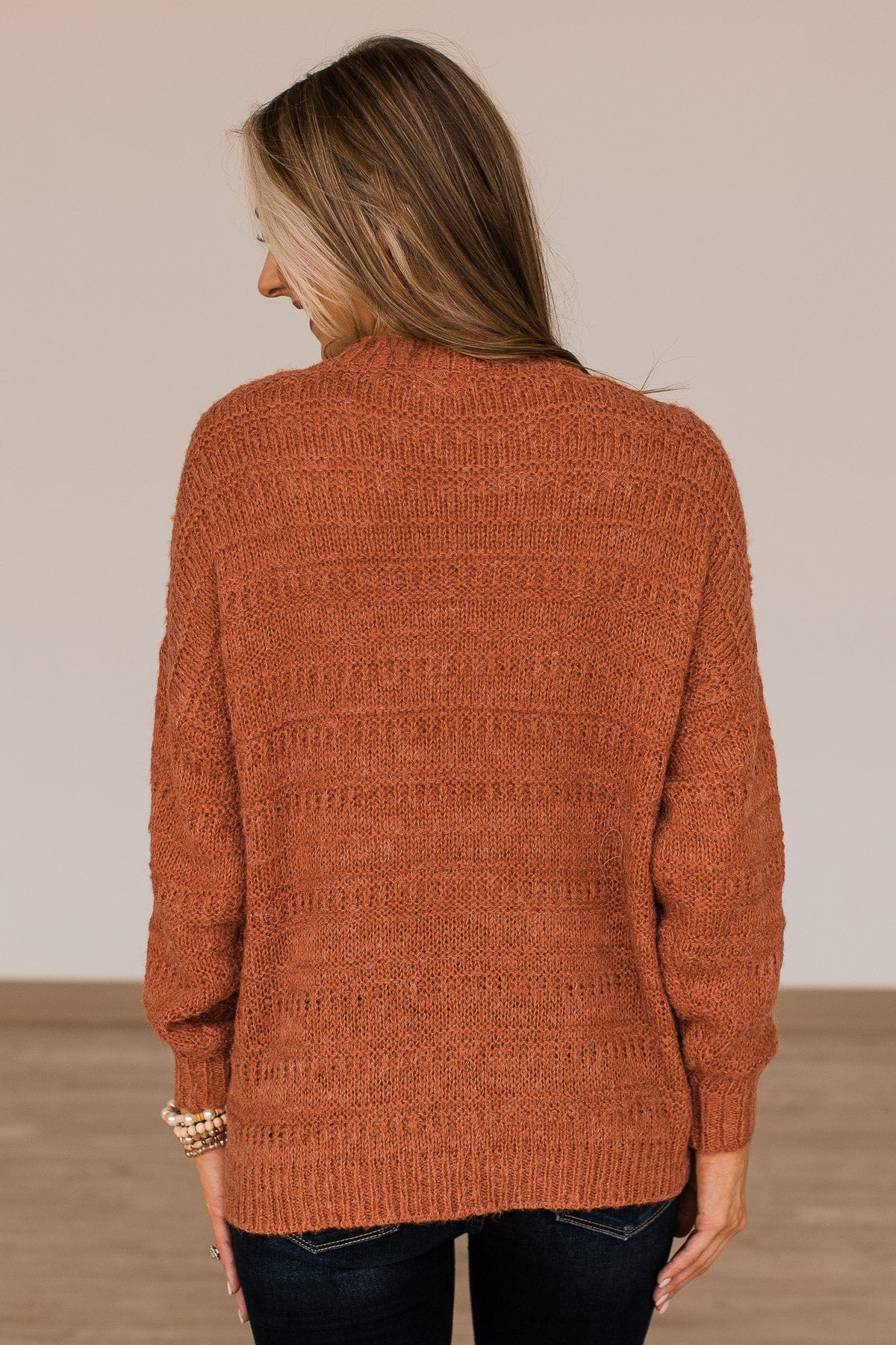 See The Good Knit Sweater- Burnt Orange - Image 10