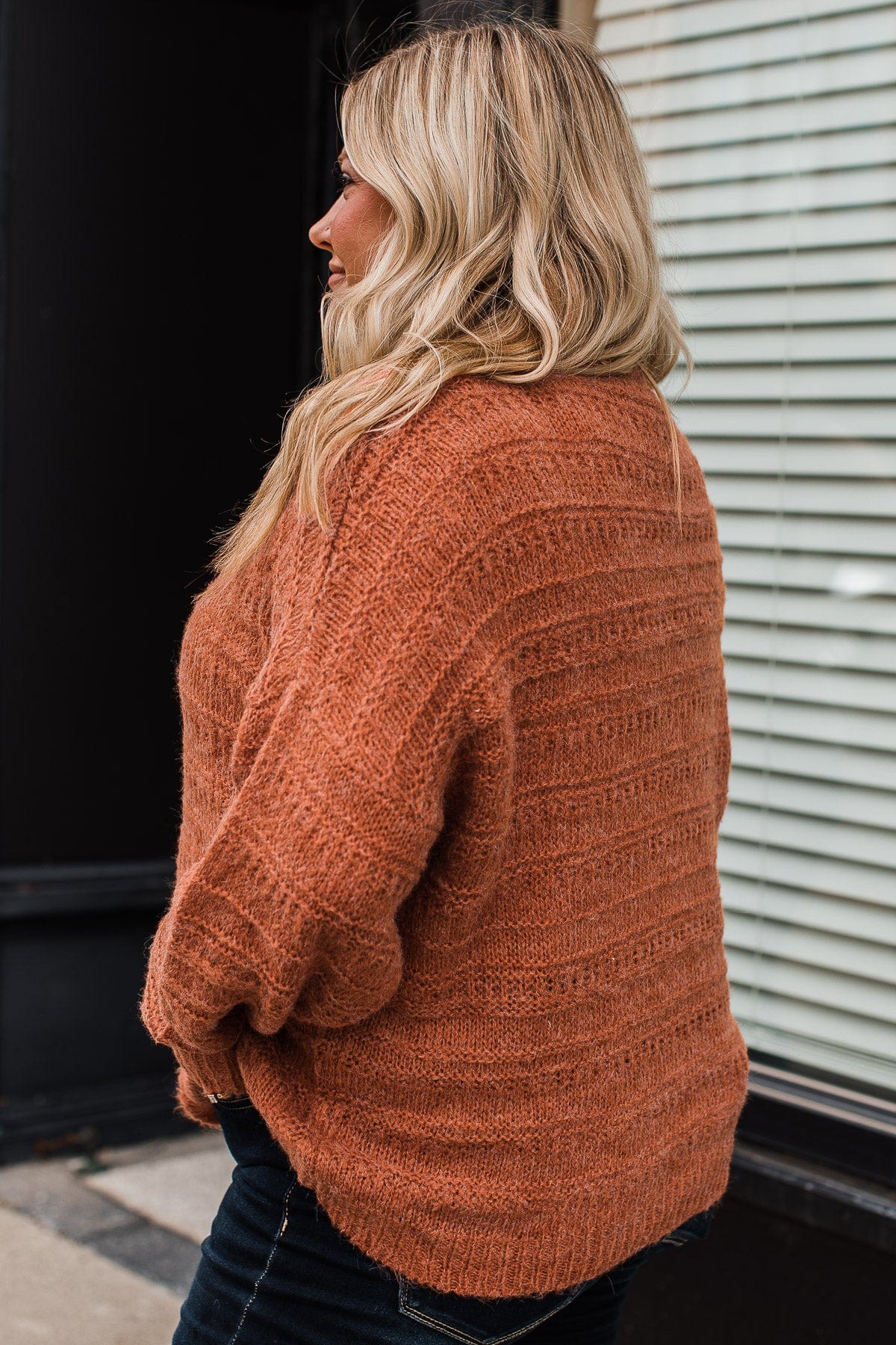 See The Good Knit Sweater- Burnt Orange - Image 8