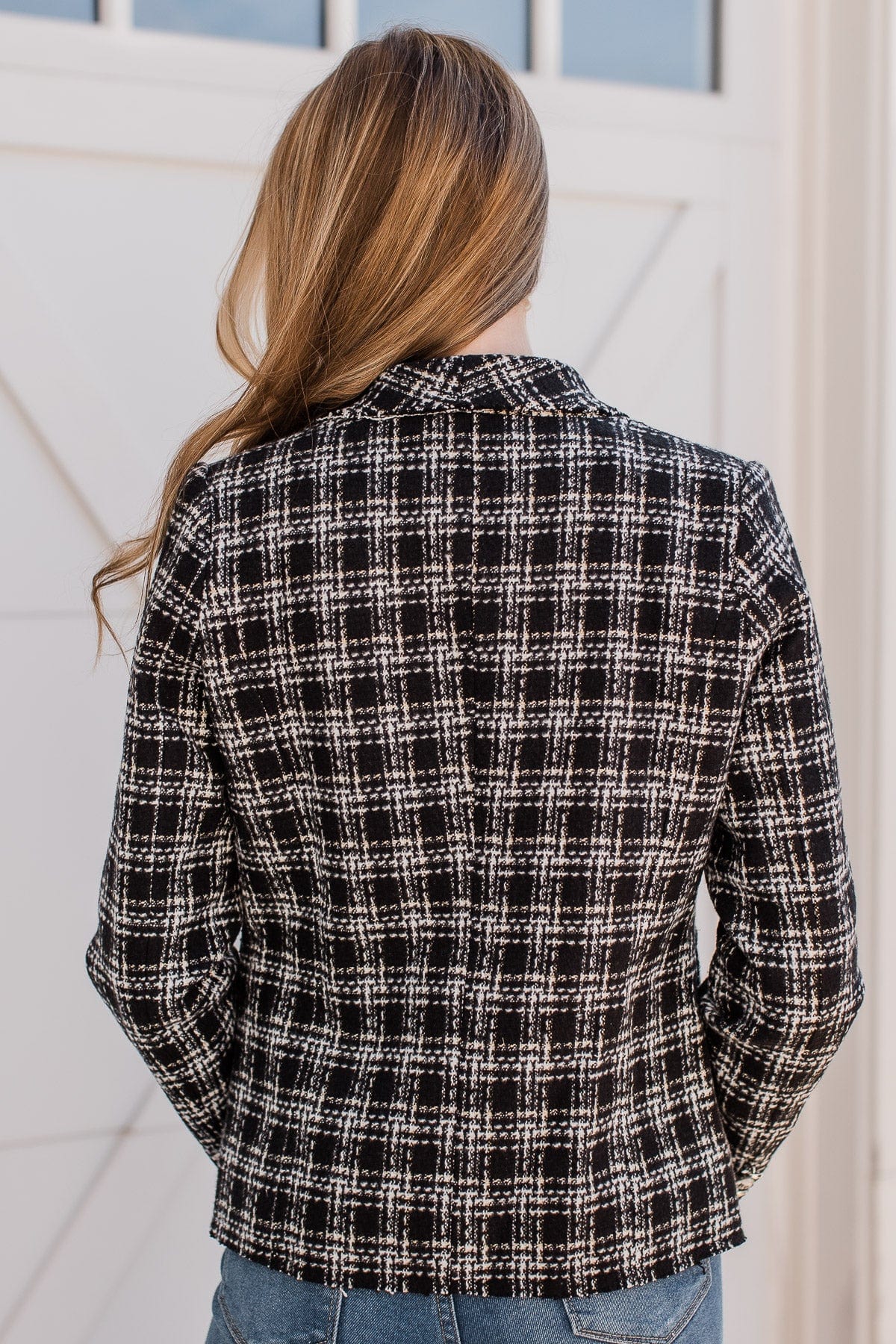 Sending Style Open Front Blazer- Black - Image 9