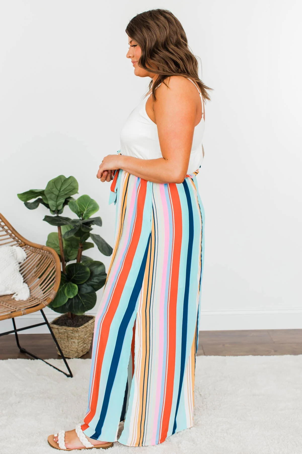Sensational Summer Days Maxi Dress- Striped Multi-Color - Image 9