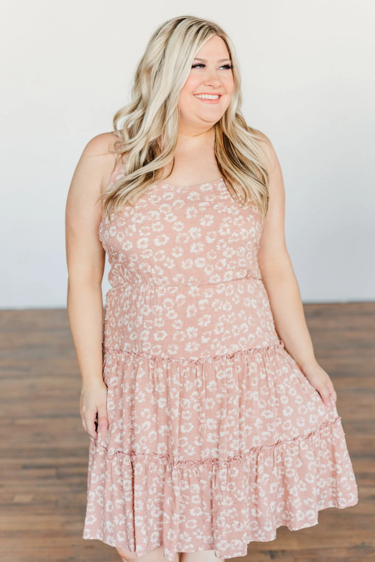 Serene Sights Sleeveless Ruffle Dress- Dusty Mauve - Image 6
