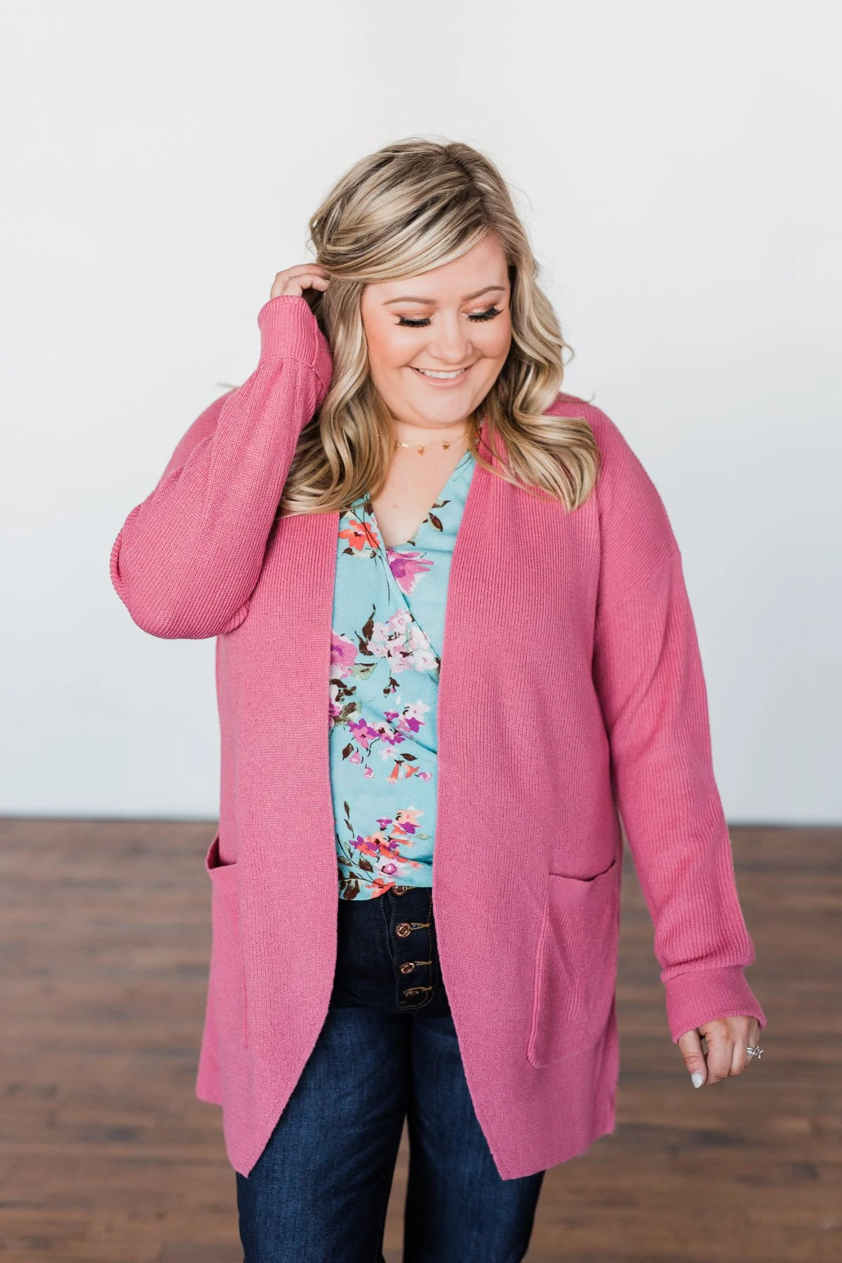 Share The Love Knit Cardigan- Orchid - Image 8