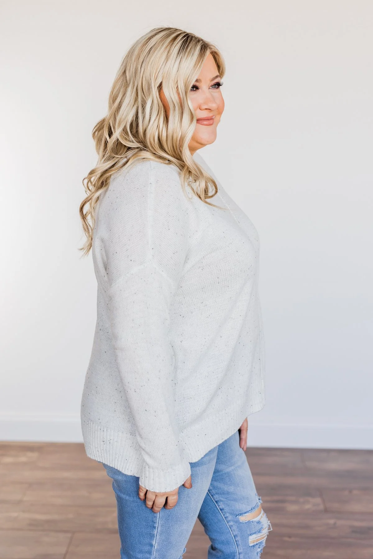 Sheer Delights Knit Sweater- Ivory - Image 9
