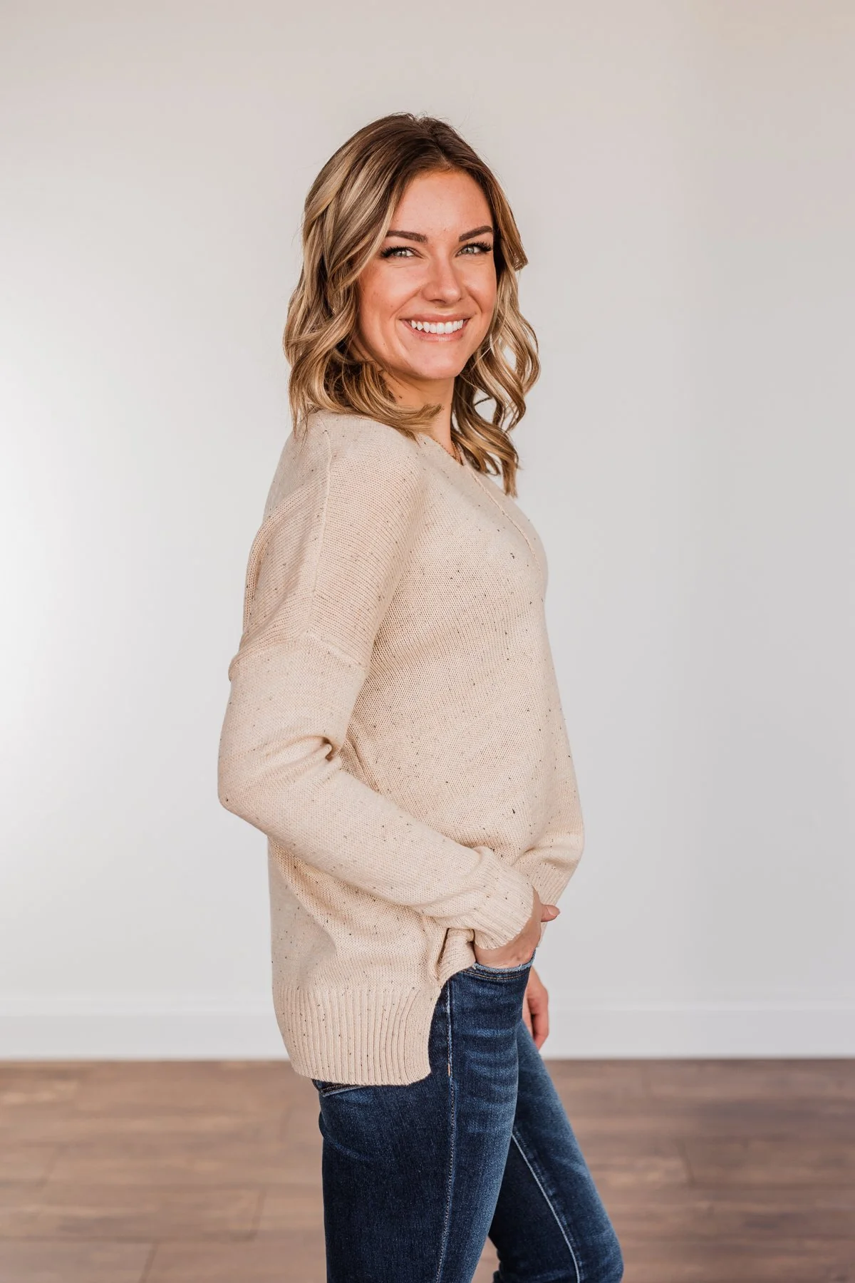 Sheer Delights Knit Sweater- Oatmeal - Image 10