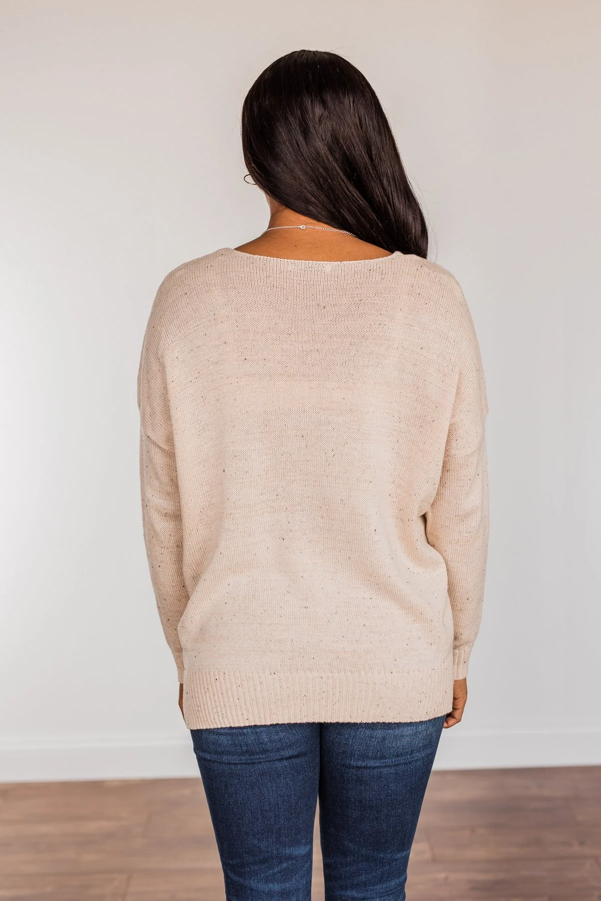 Sheer Delights Knit Sweater- Oatmeal - Image 14