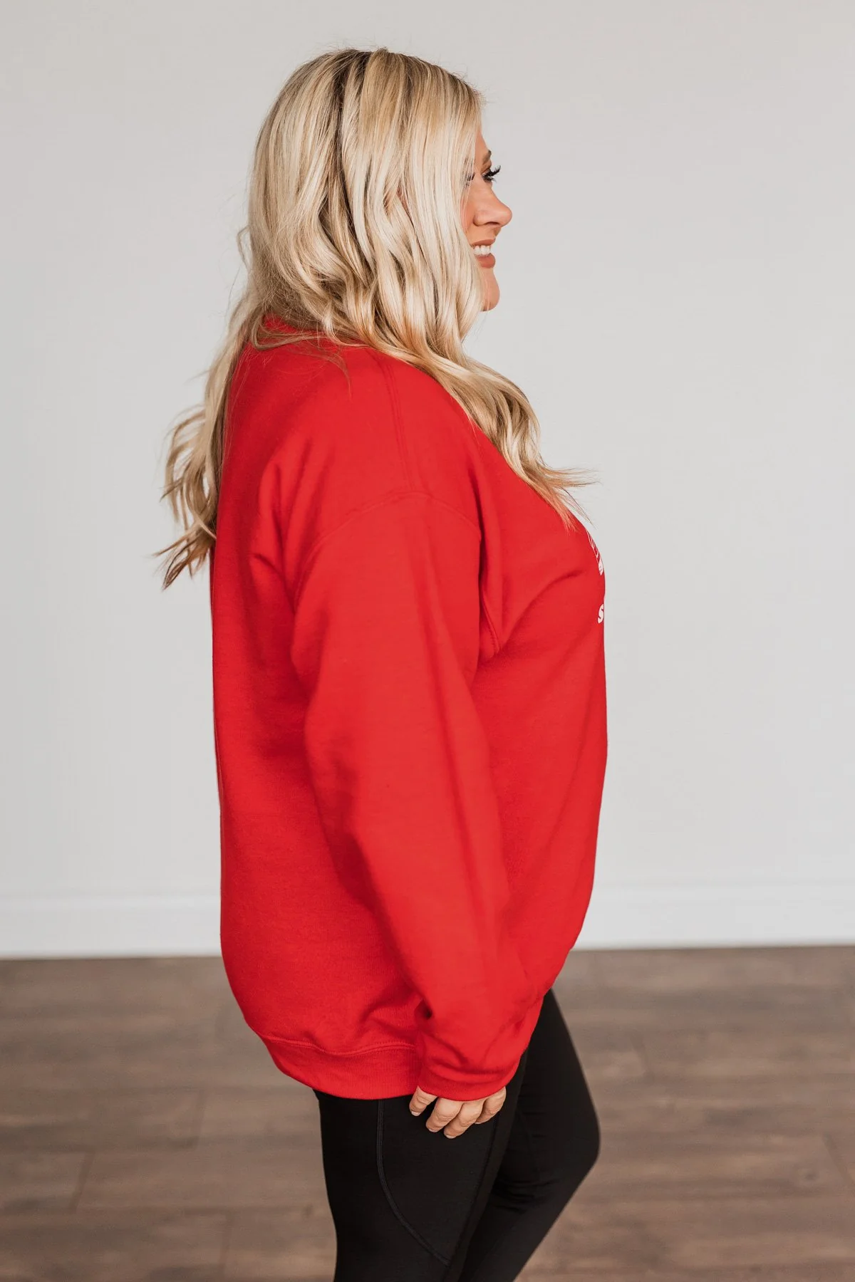 "She's A Beaut, Clark" Graphic Pullover- Red - Image 12