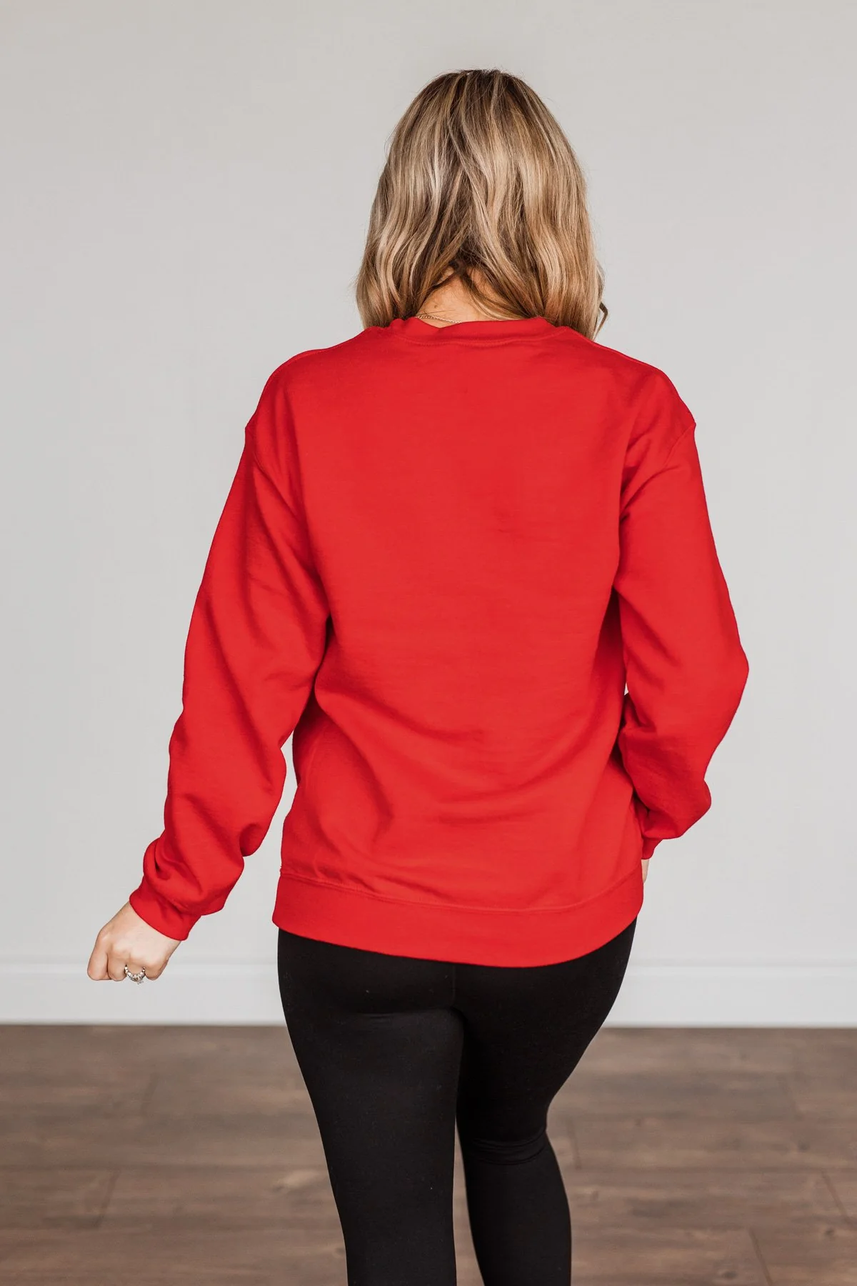 "She's A Beaut, Clark" Graphic Pullover- Red - Image 14