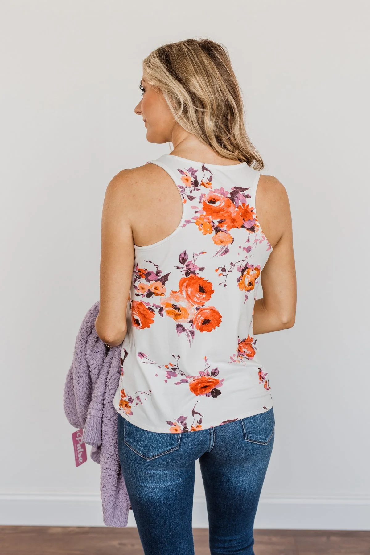 Shine Through The Clouds Criss-Cross Tank Top- Ivory - Image 11