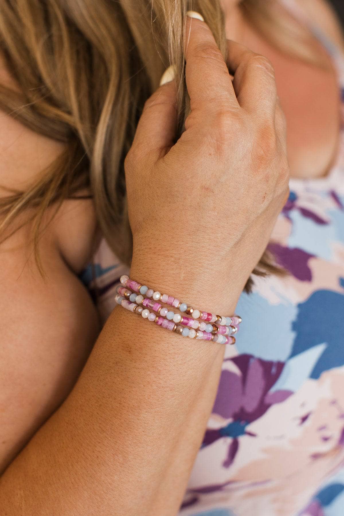 Shopping For Style Bracelet Set- Lavender