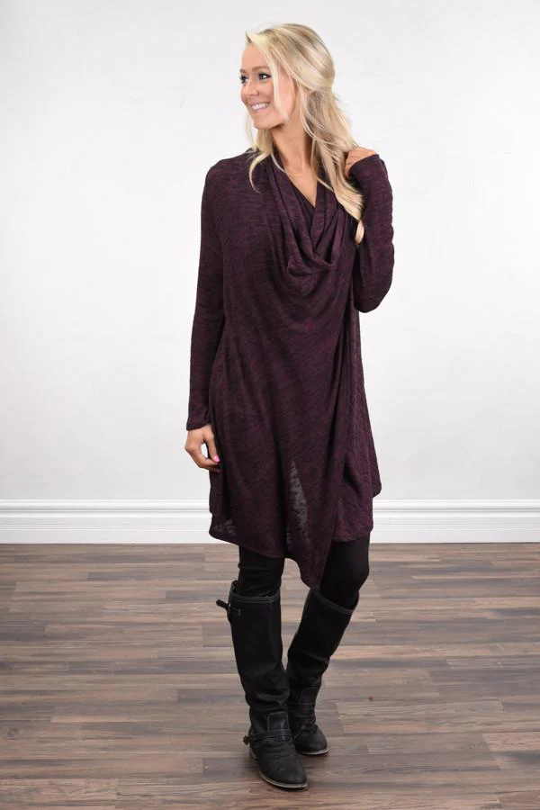 Shoulder Button Top ~ Purple - Image 2