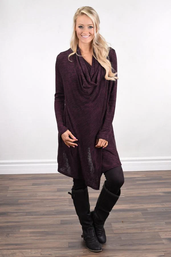 Shoulder Button Top ~ Purple - Image 3