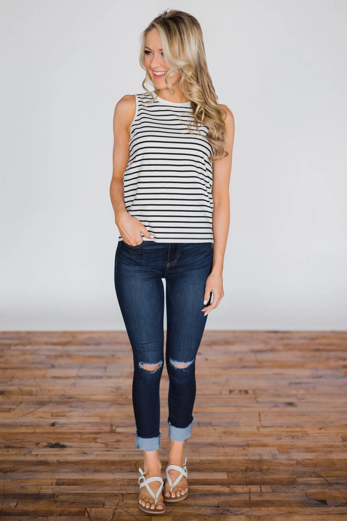 Simple In Stripes Tank Top - Image 2