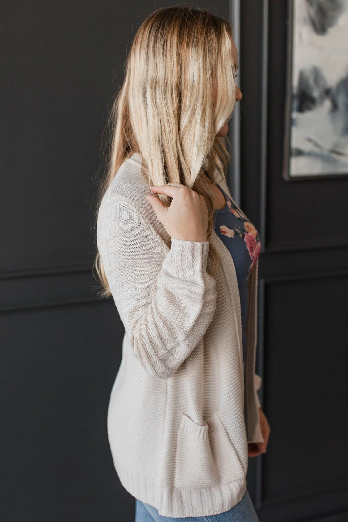 Singing For Joy Knit Cardigan- Cream - Image 4