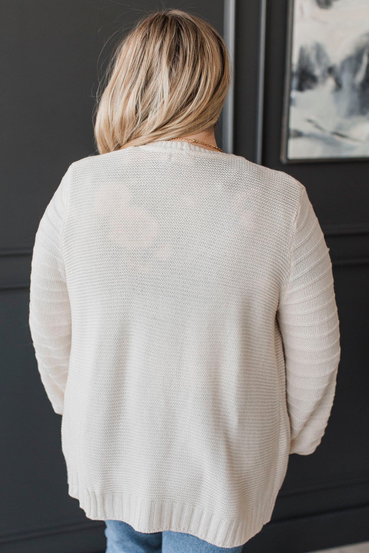 Singing For Joy Knit Cardigan- Cream - Image 7