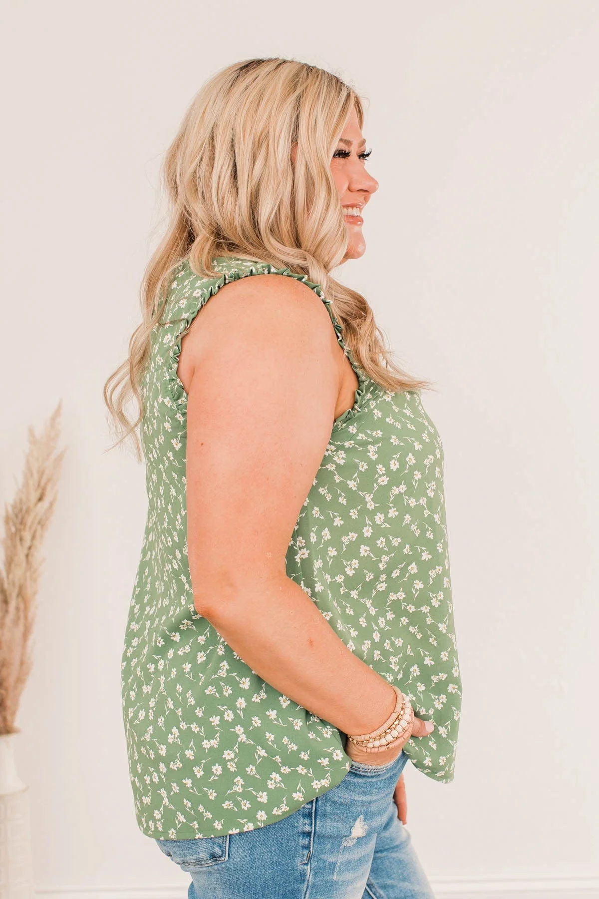 Sit Back And Relax Tank Top- Green - Image 7
