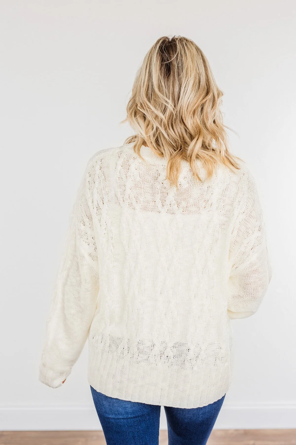 Smile For Me Knit Sweater- Ivory - Image 9
