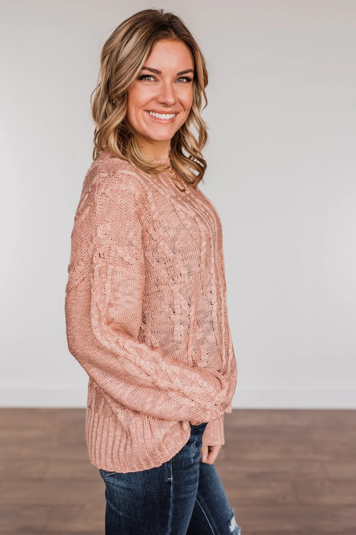 Smile For Me Knit Sweater- Pink - Image 10