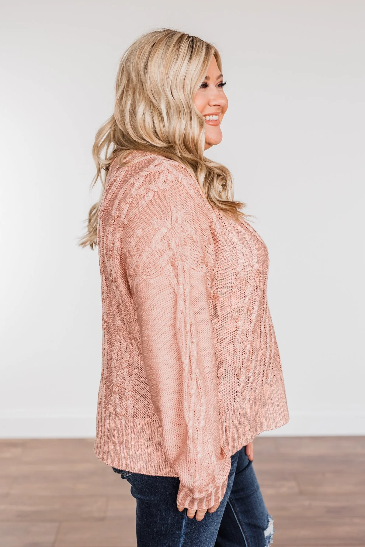 Smile For Me Knit Sweater- Pink - Image 11