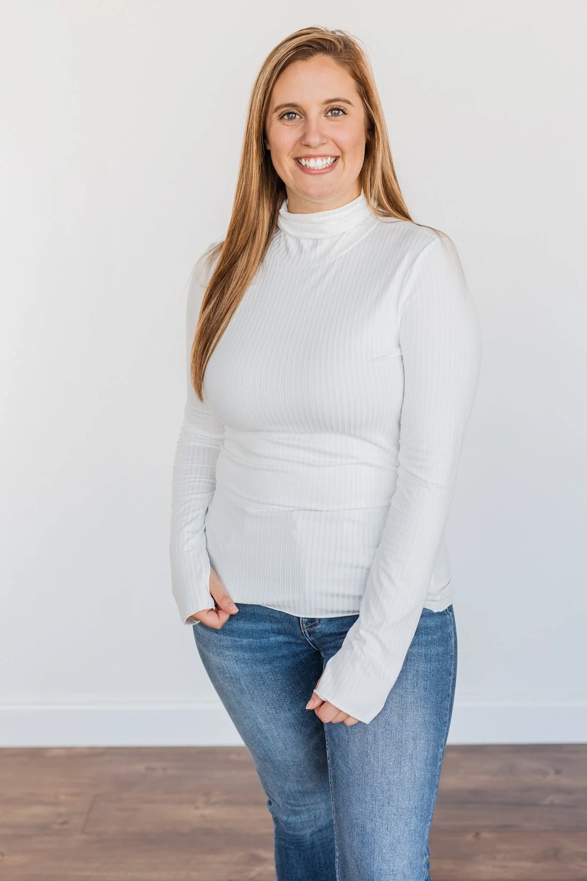 Smooth Sailing Turtle Neck Top- Ivory - Image 5