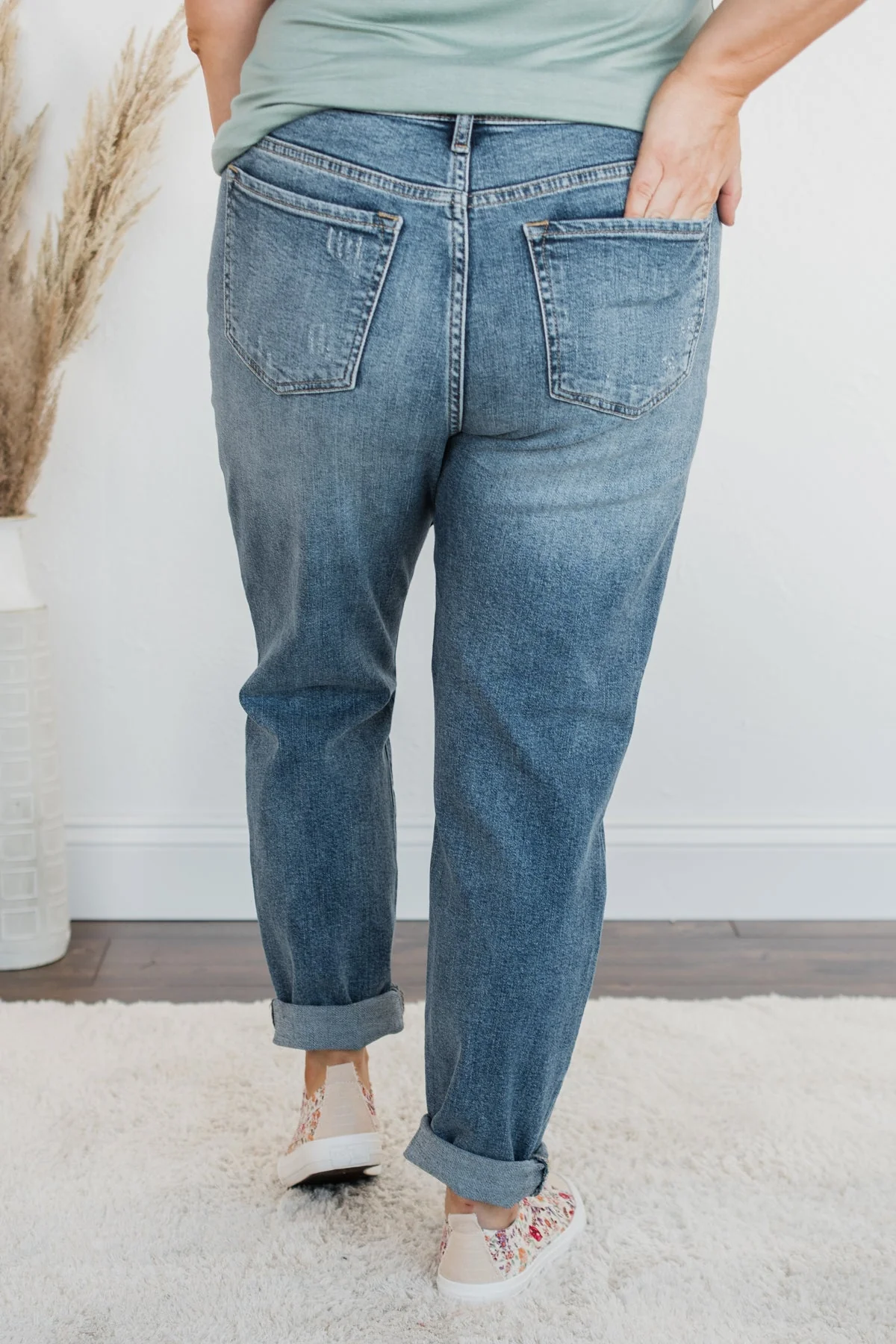 Sneak Peak Mid-Rise Skinny Jeans- Dawn Wash - Image 7