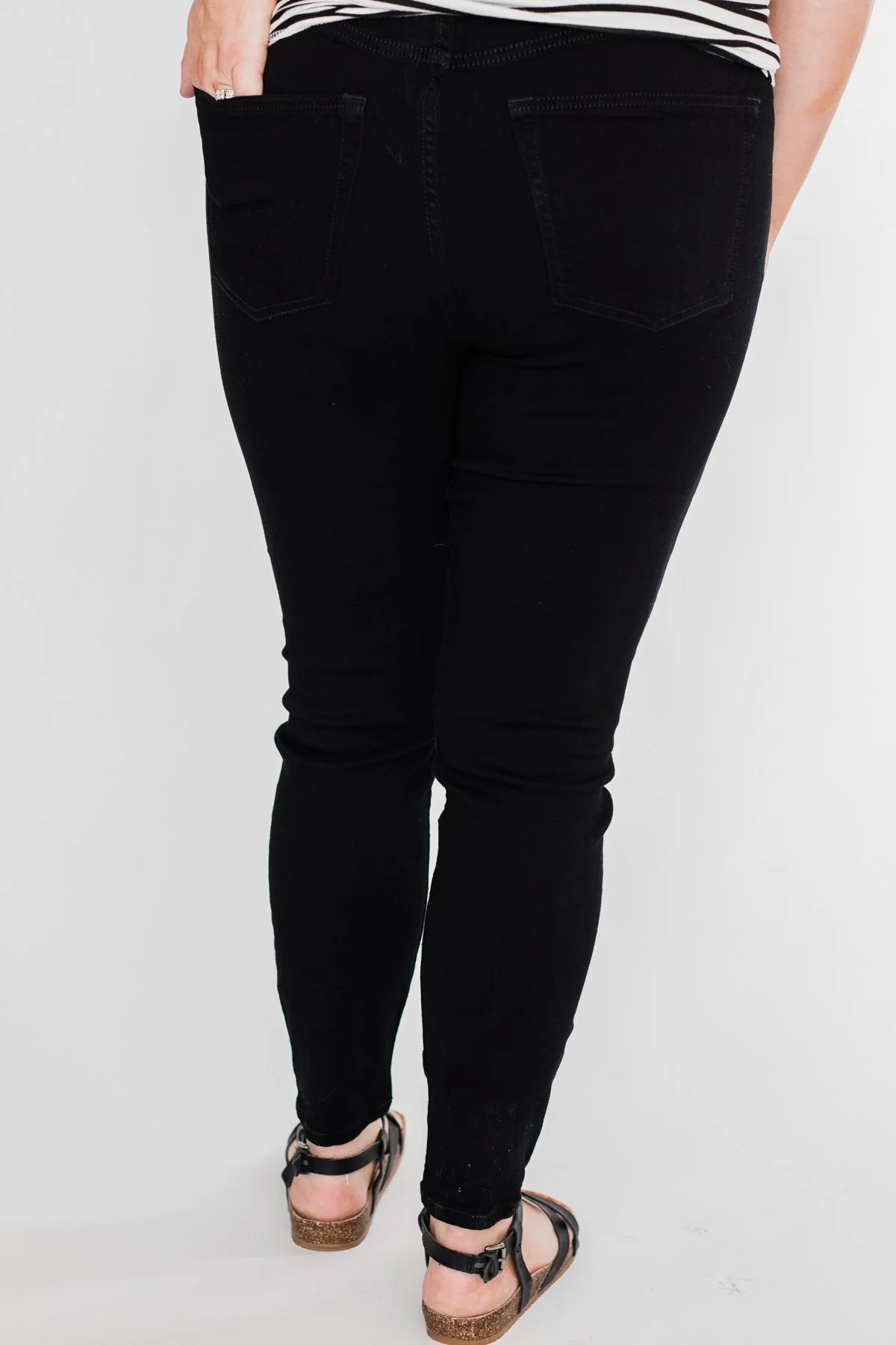 Sneak Peek Non-Distressed Jeans- Black - Image 11
