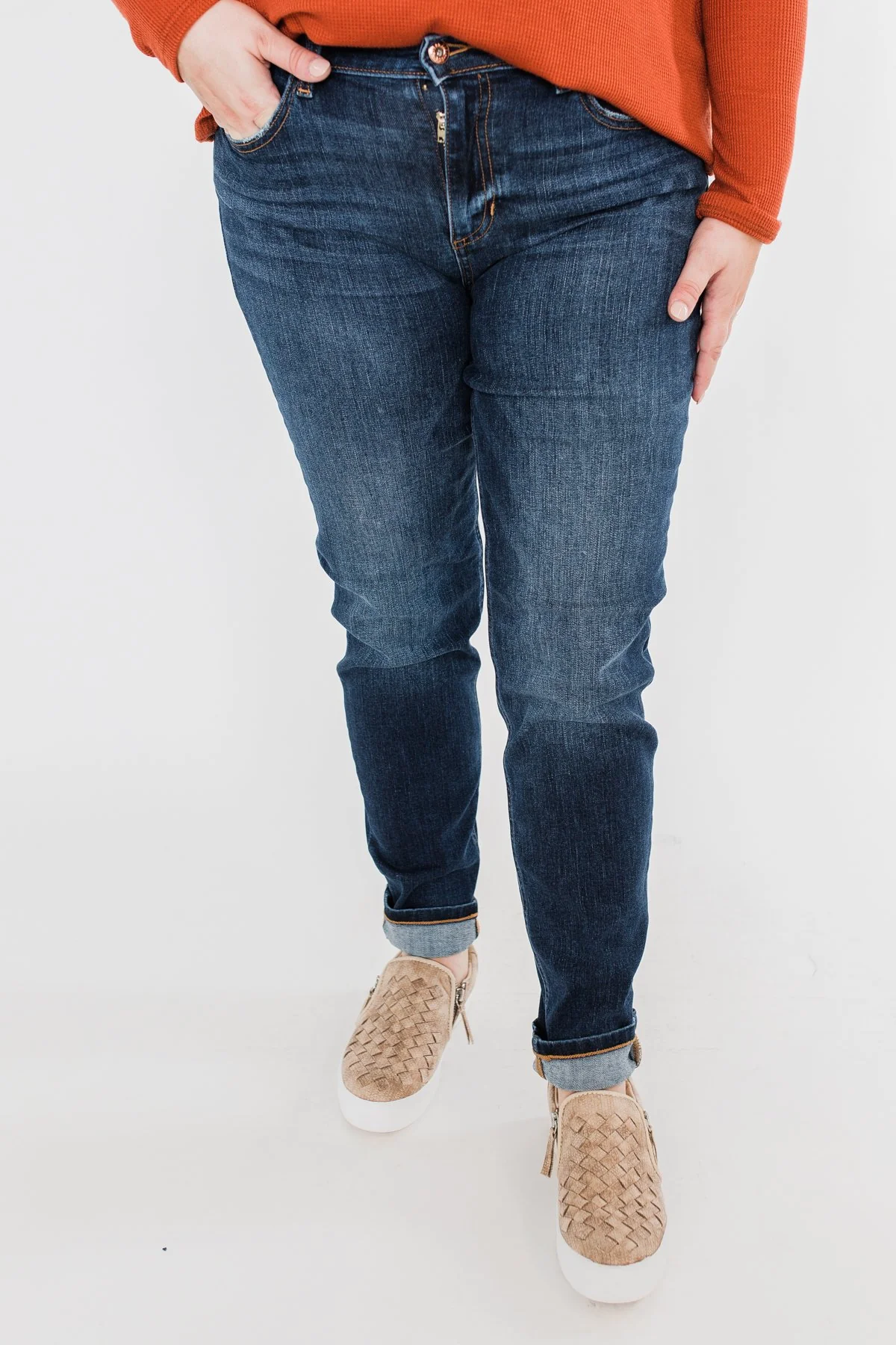 Sneak Peek Jeans- Becky Dark Wash - Image 2