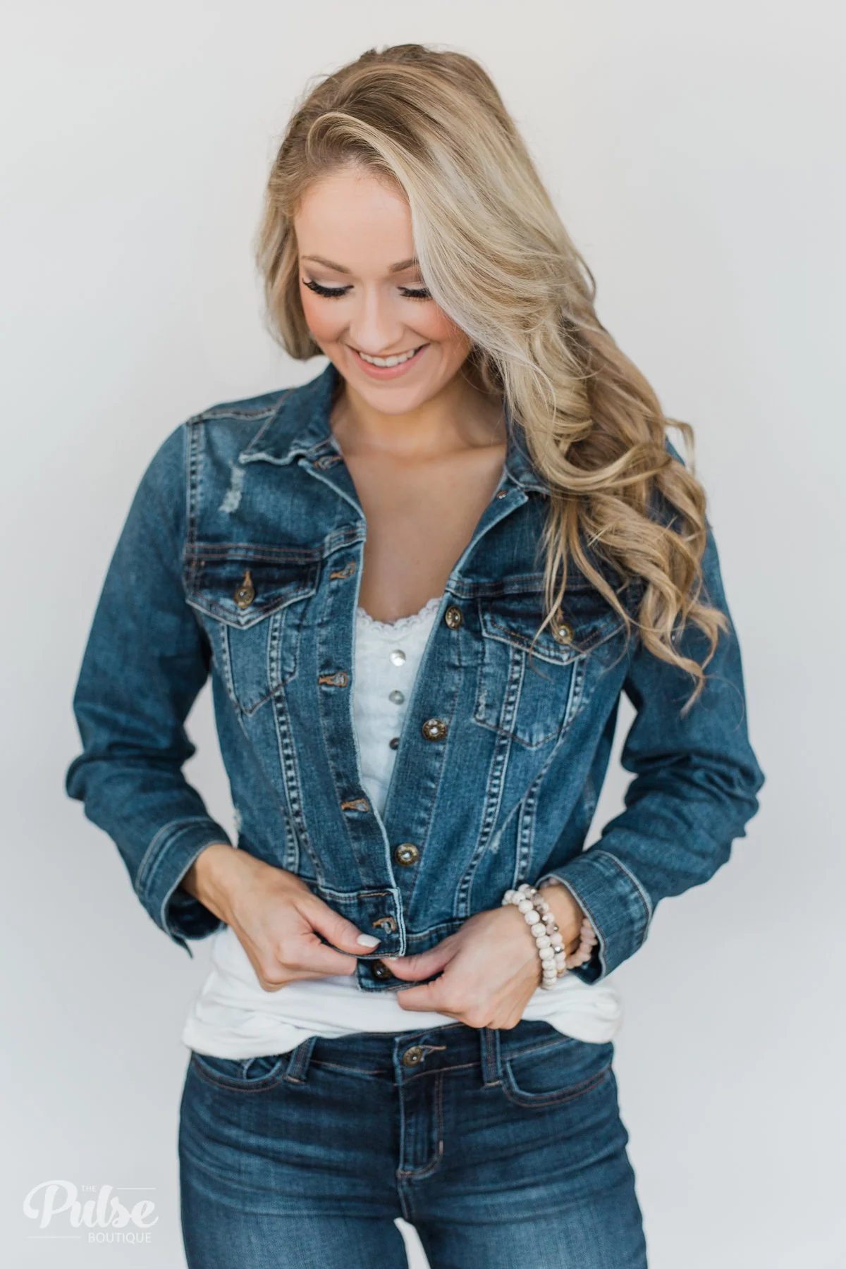 Sneak Peek- Slightly Distressed Jean Jacket - Image 7