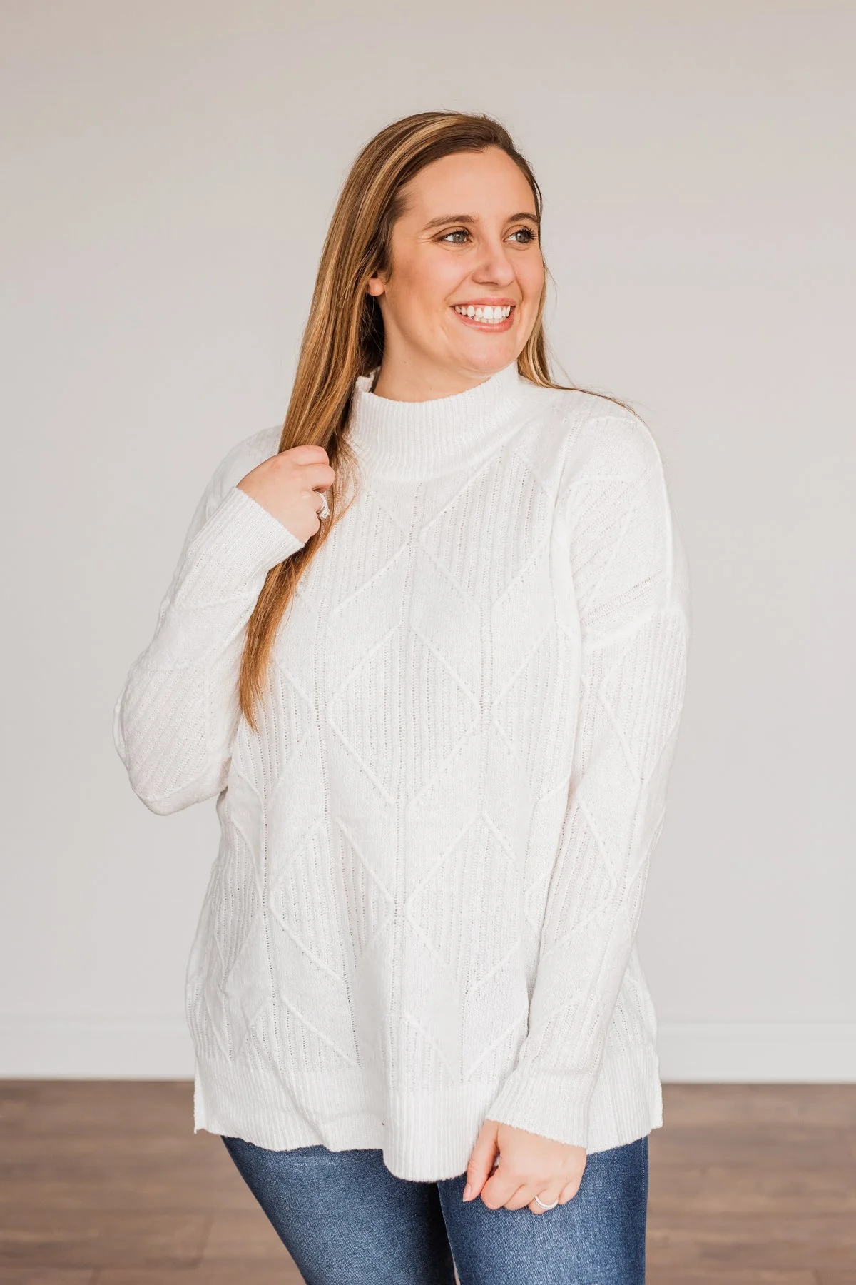 Snowflake Kisses Knit Sweater- Ivory - Image 9