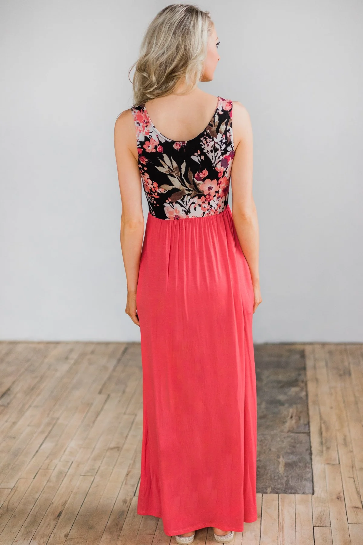 So Joyful Maxi Dress - Black Floral - Image 4