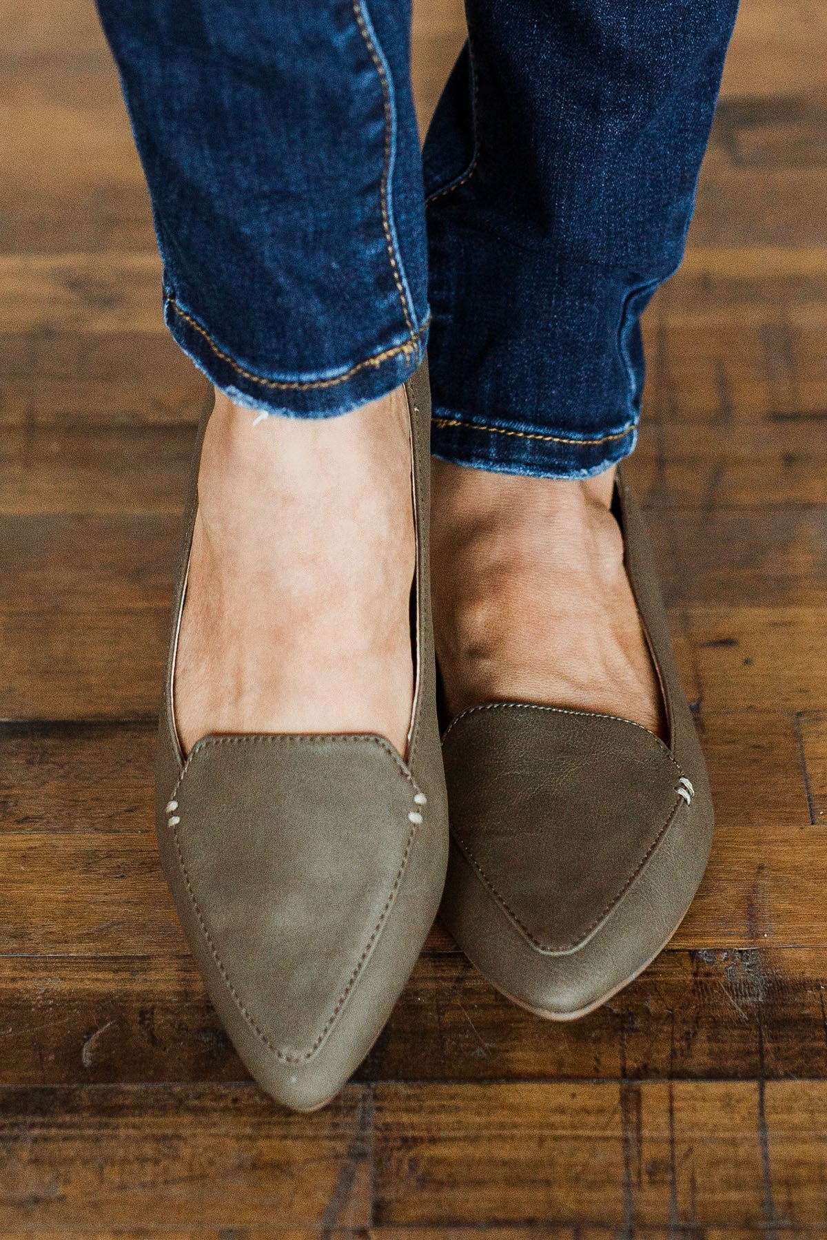Soda Concept Loafers- Light Olive - Image 2