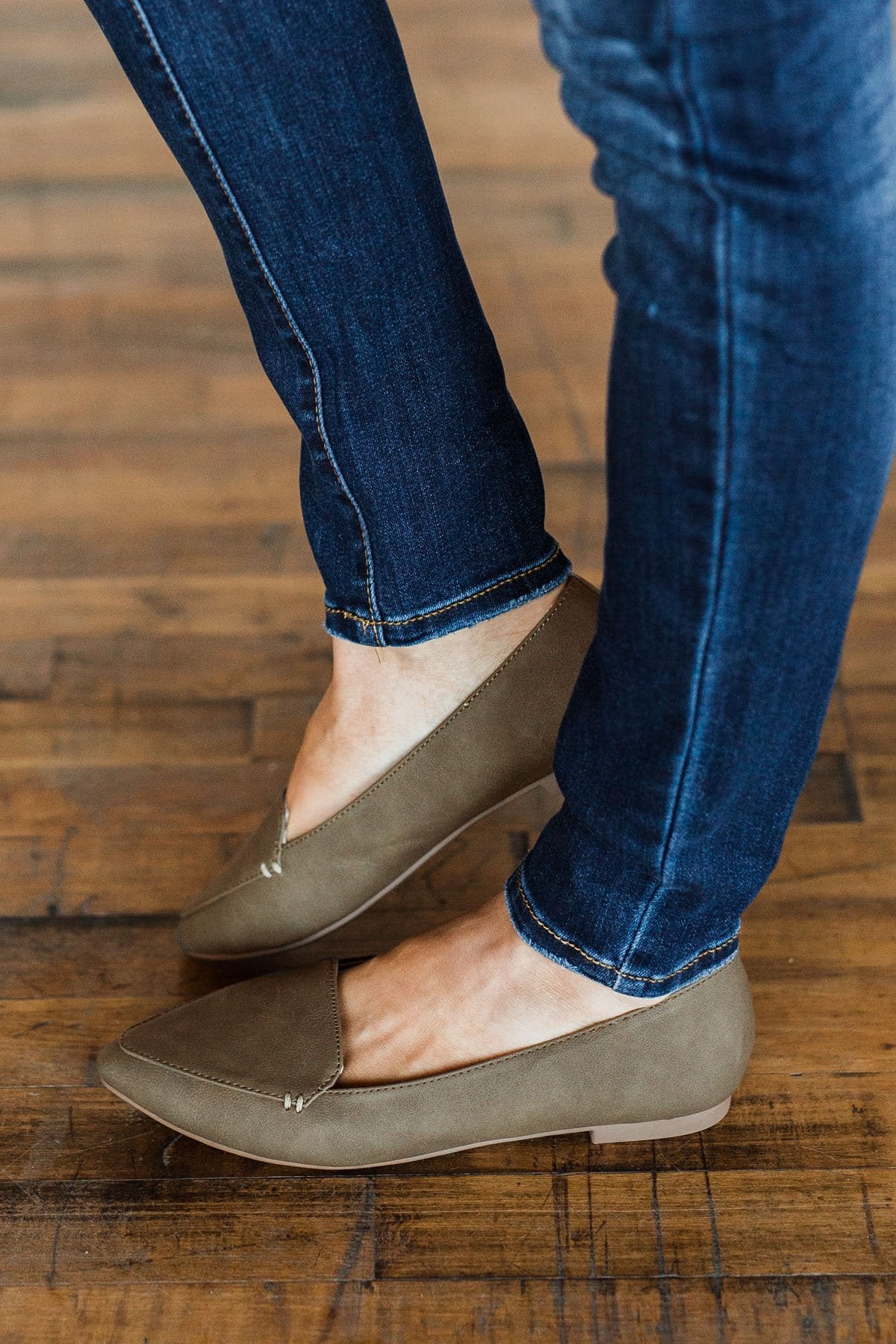 Soda Concept Loafers- Light Olive - Image 3