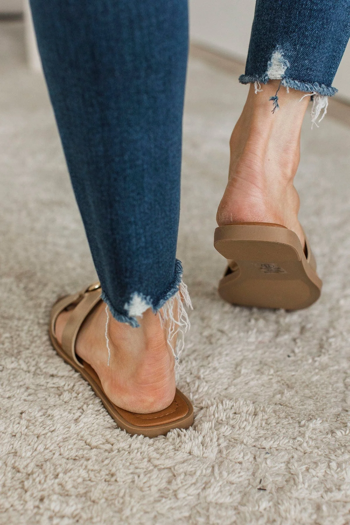 Soda Feng Sandals- Gold - Image 4