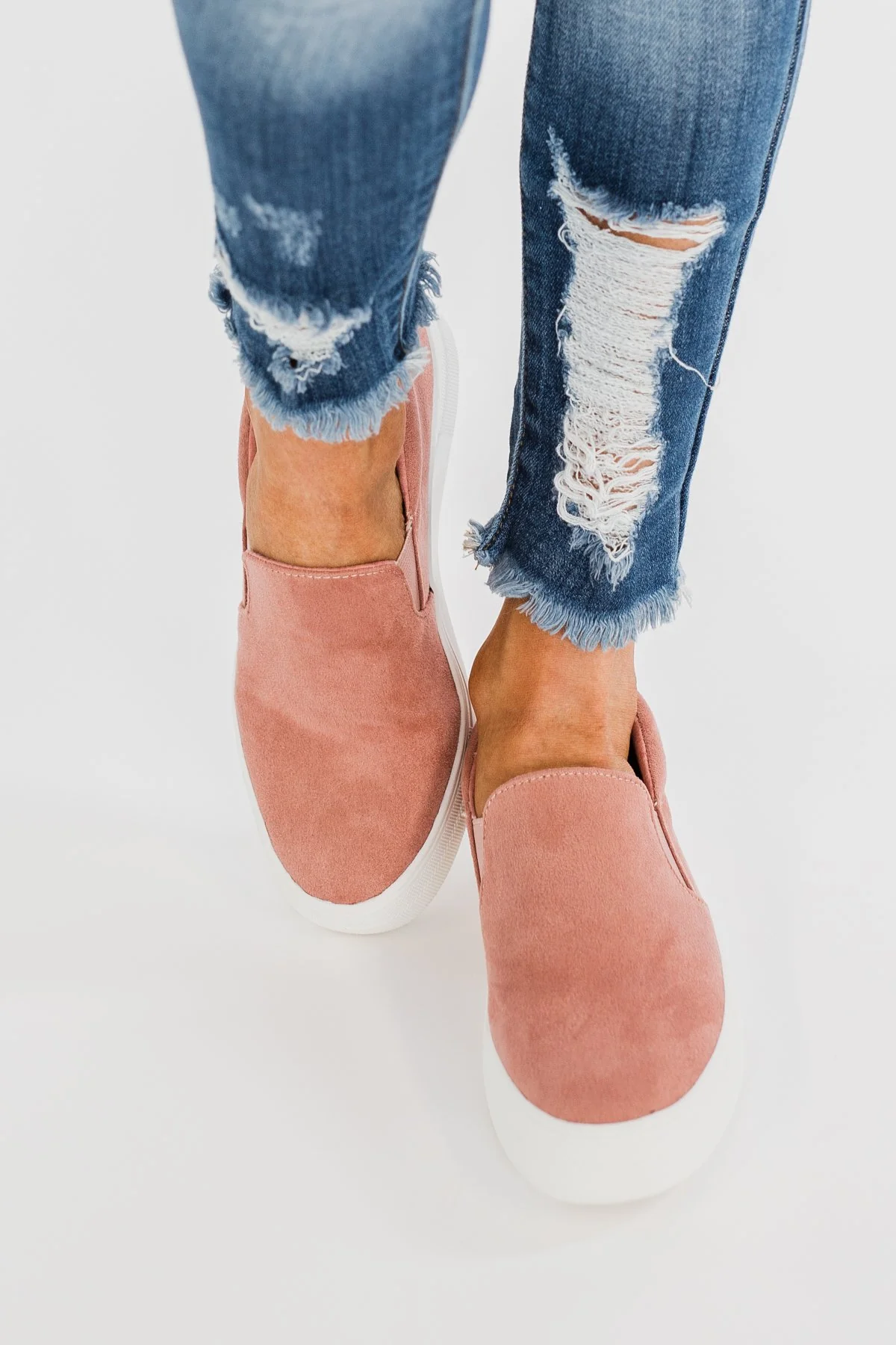 Soda Hike Slip On Sneakers- Dark Mauve - Image 4