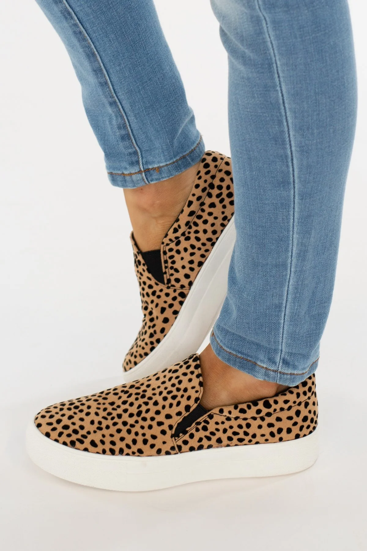 Soda Hike Slip On Sneakers- Leopard - Image 2