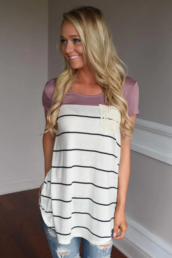 Soft and Sweet Top ~ Mauve - Image 3