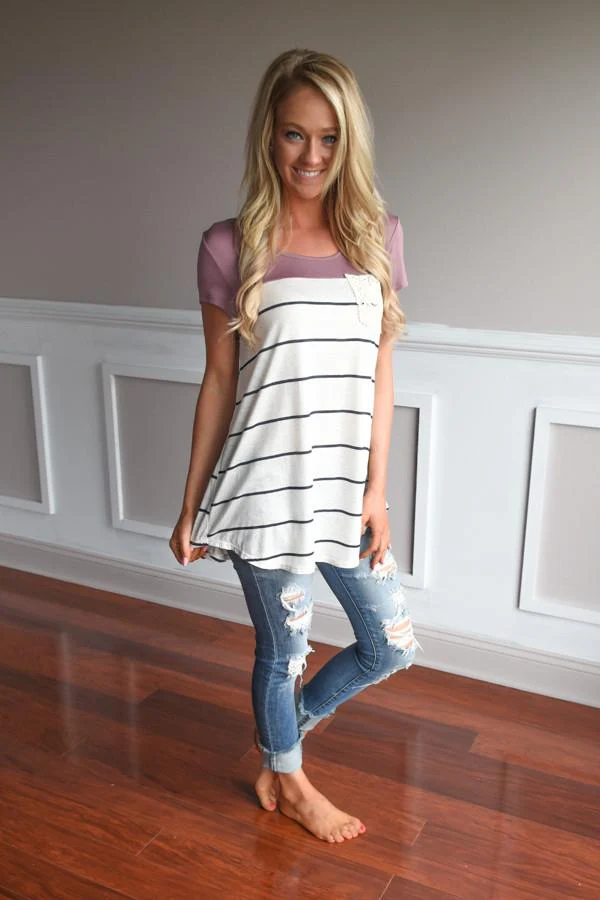 Soft and Sweet Top ~ Mauve - Image 4