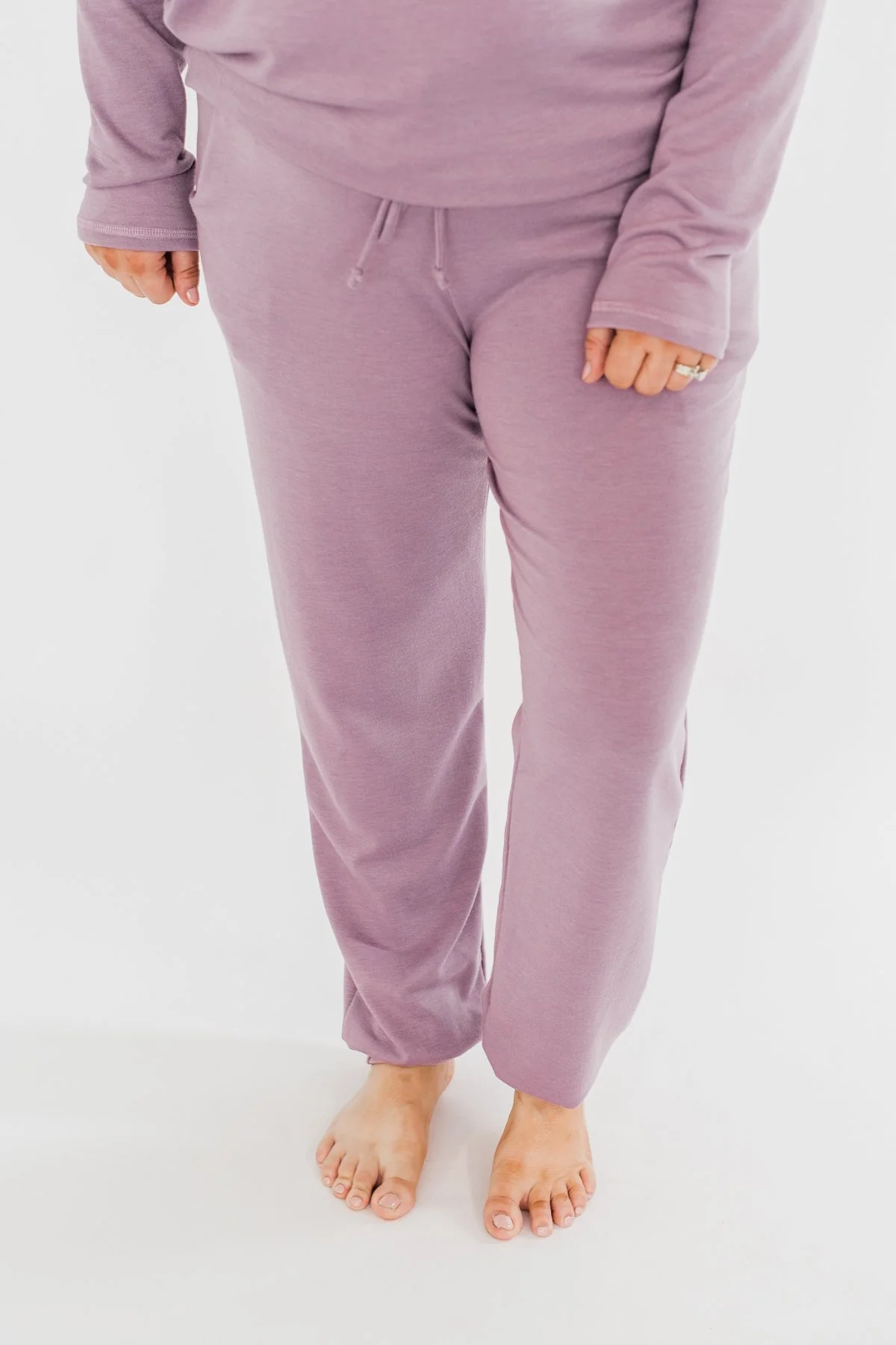 Solid Lounge Joggers- Lilac - Image 8