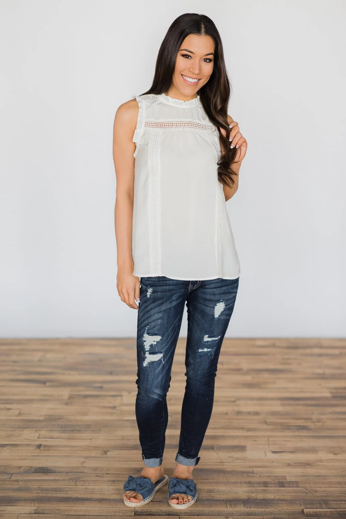 Some Kind Of Love Tank Top - Ivory - Image 3