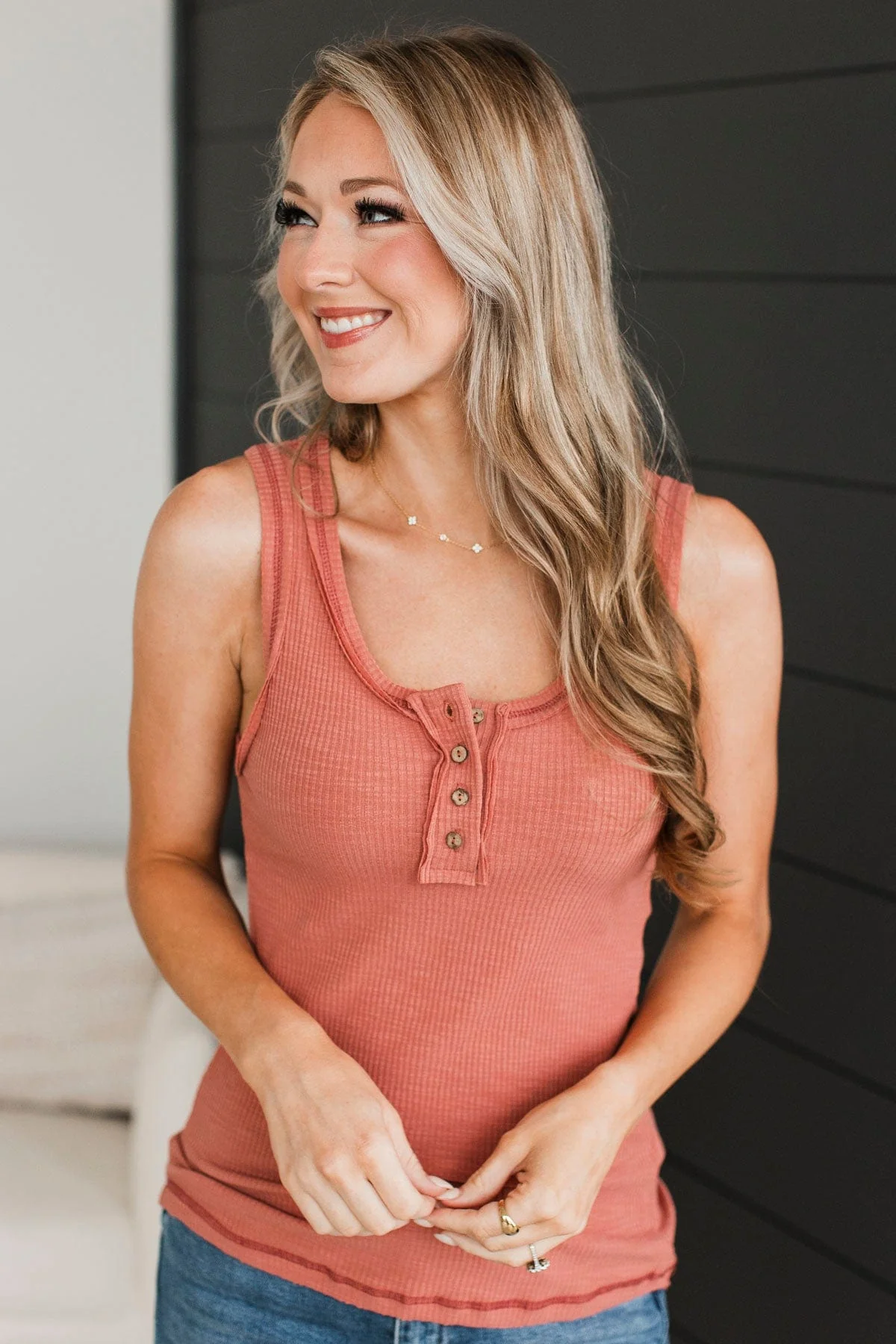 Something For Everyone Tank Top- Light Rust - Image 3