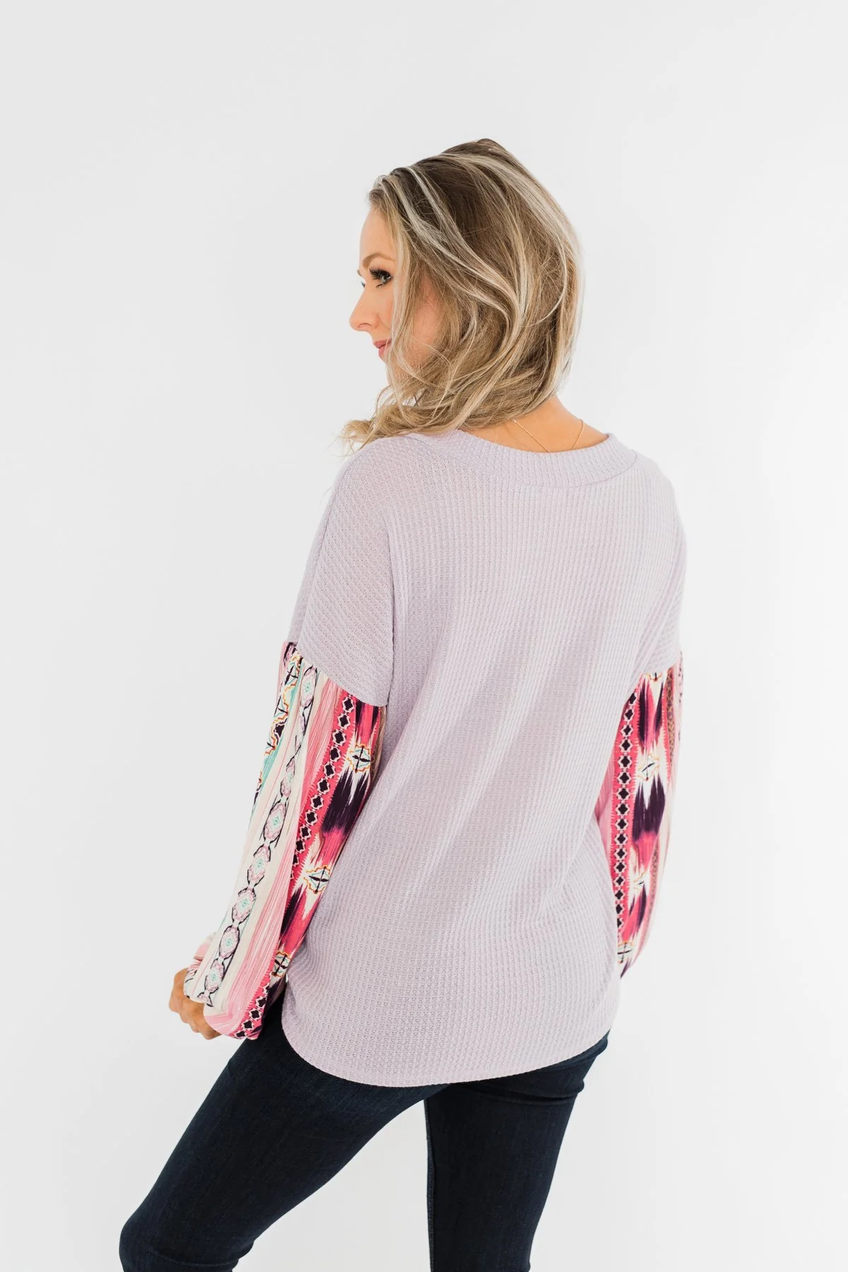Something For You Waffle Knit Top- Lavender - Image 11