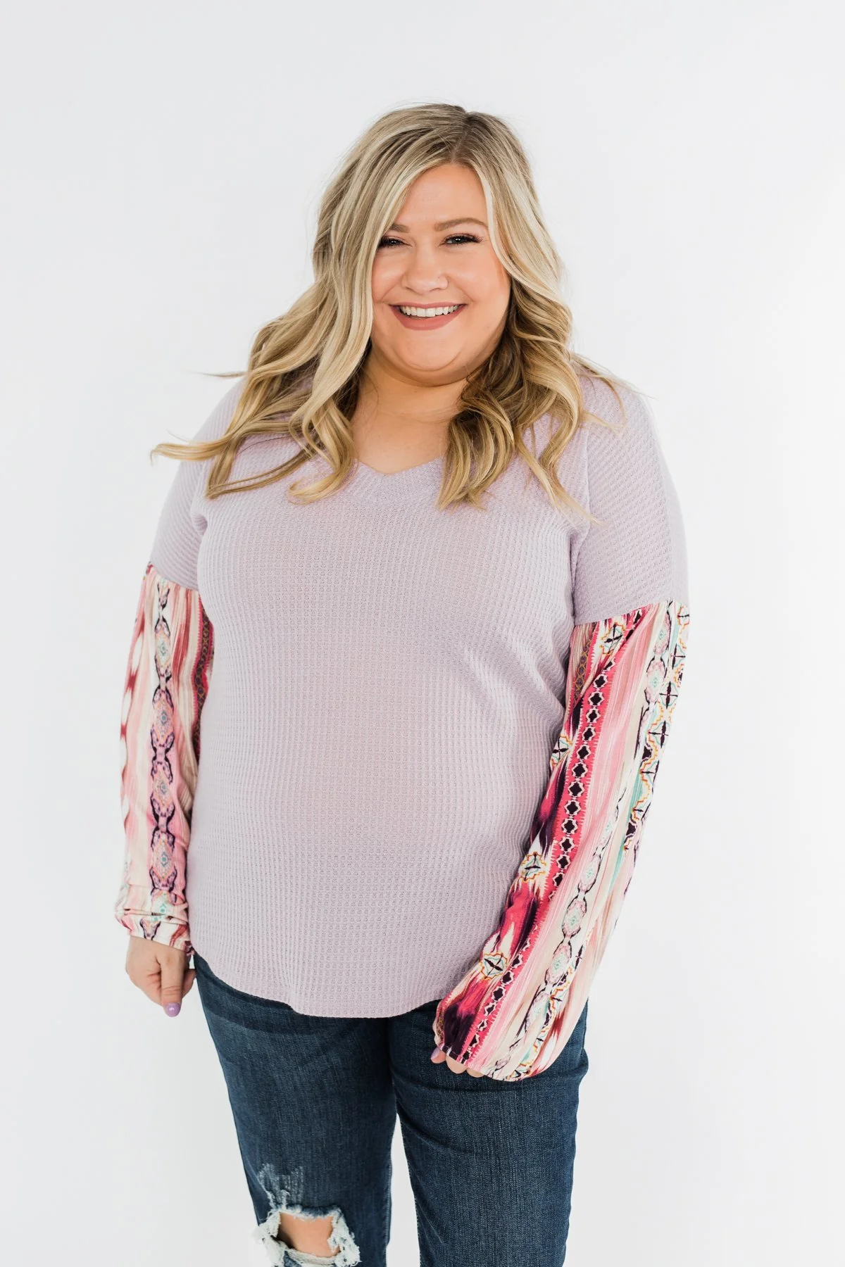 Something For You Waffle Knit Top- Lavender - Image 8