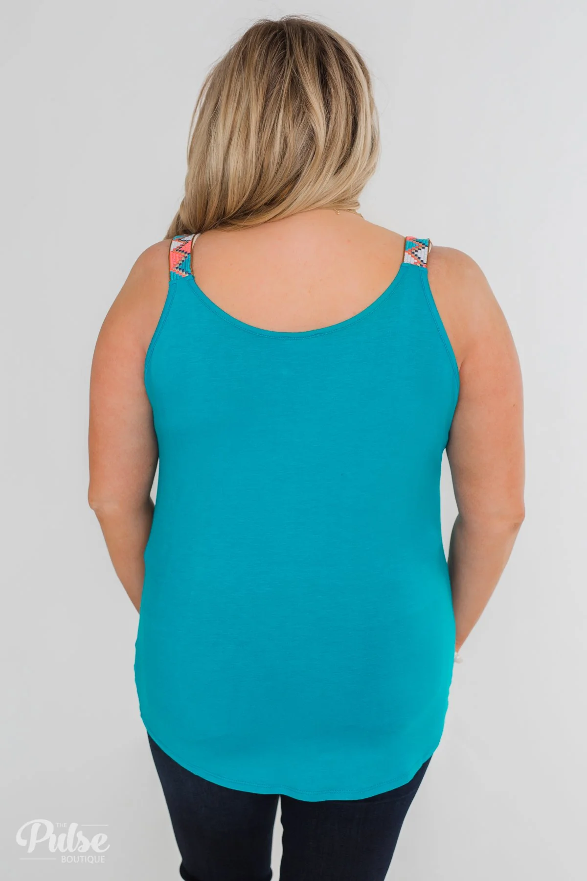 Somewhere Waiting for Me Twist Tank Top- Blue - Image 13